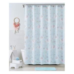 Bubblebee Bath Co. 17-Piece Kids Animal Print Bathroom Accessory Set - Blue